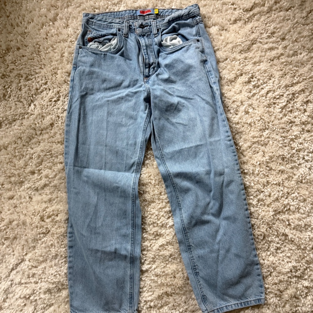 Classic straight-leg Empyre streetwear, casual, comfy Light Blue Straight Leg Je - Picture 6 of 7
